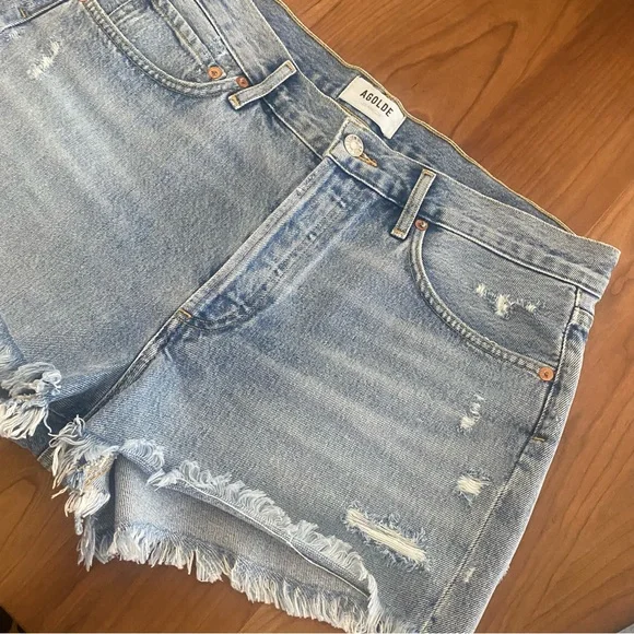 AGOLDE Parker Denim Jean Shorts Distressed and in Great Condition Worn Twice